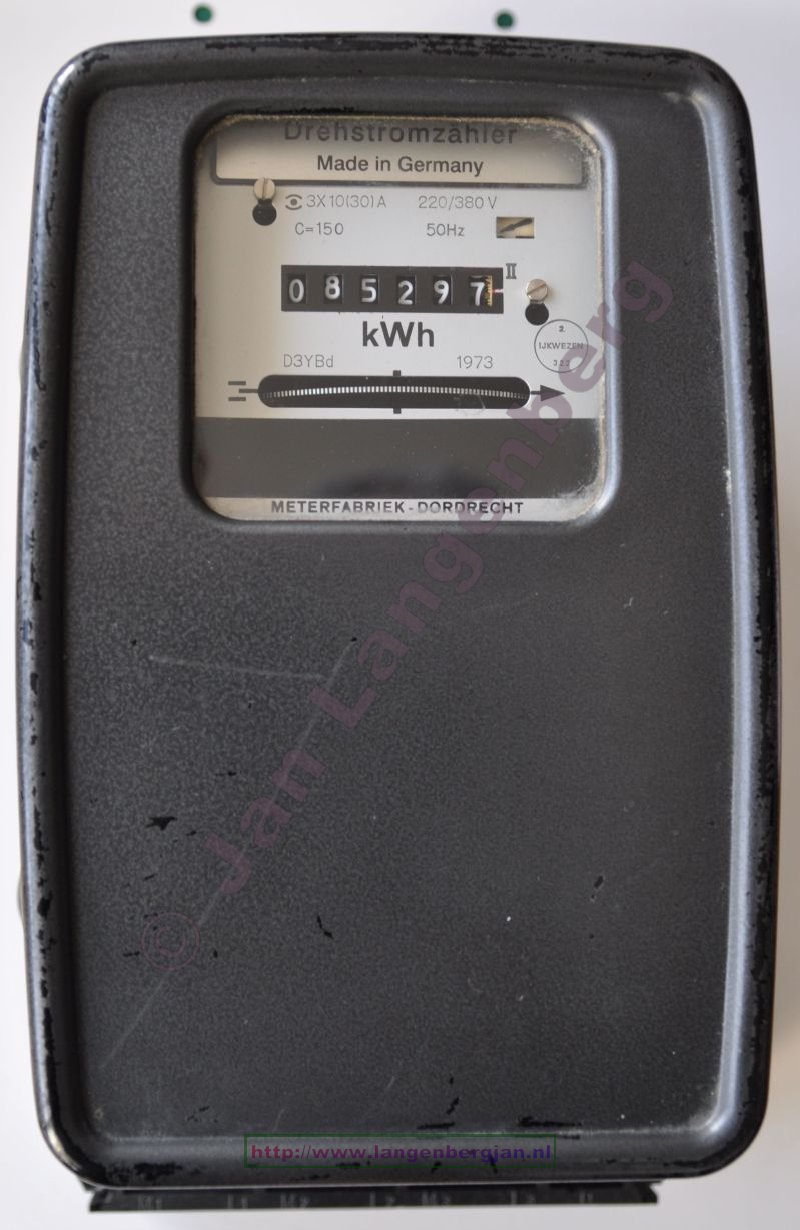 kWh electricity meter "Meterfabriek Dordrecht"