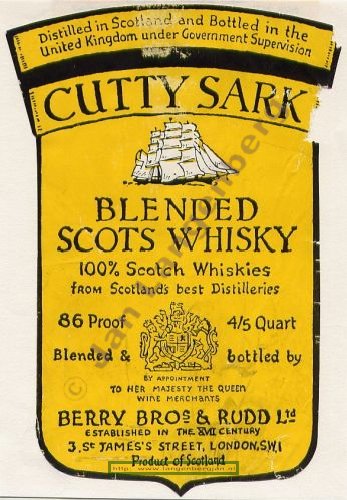 Cutty Sark Label Specchio piccolo 